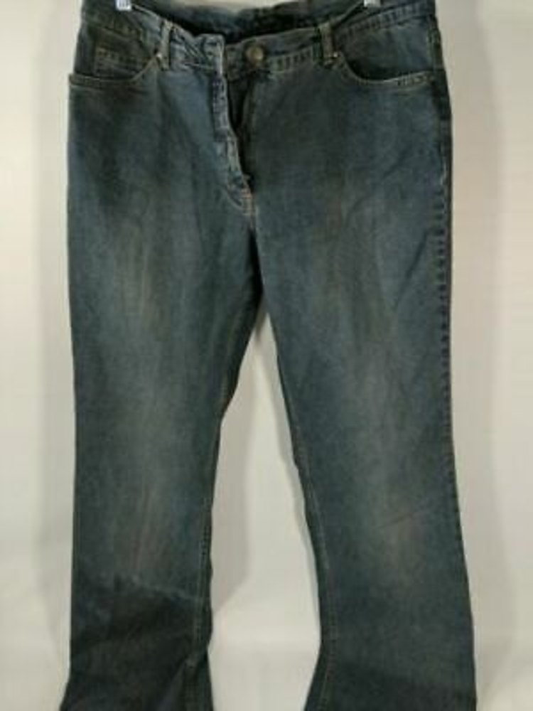 Elie Tahari Women's Jeans Nicola Size 12 Dark Wash Straight Leg relaxed